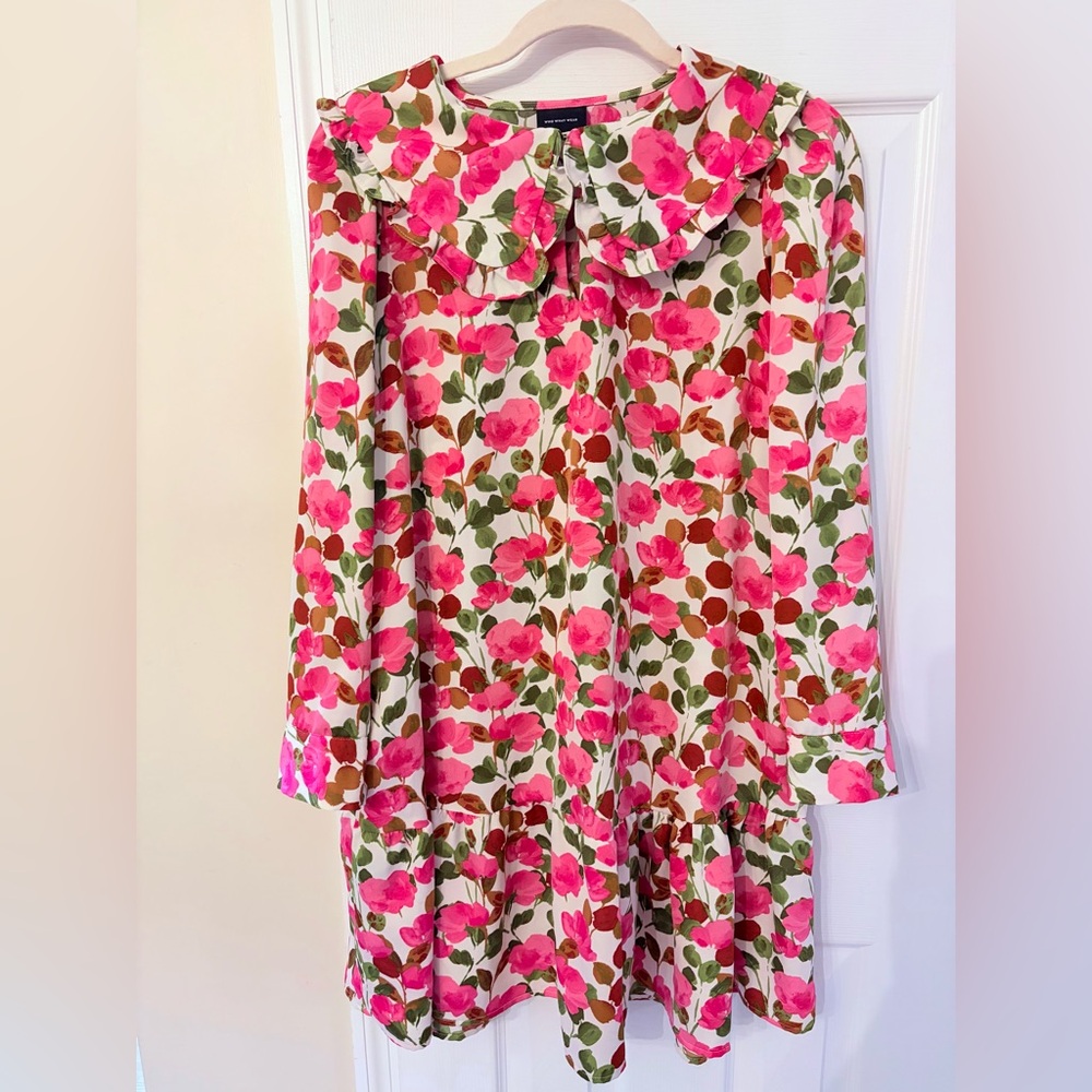Who What Wear Floral Collared Dress M